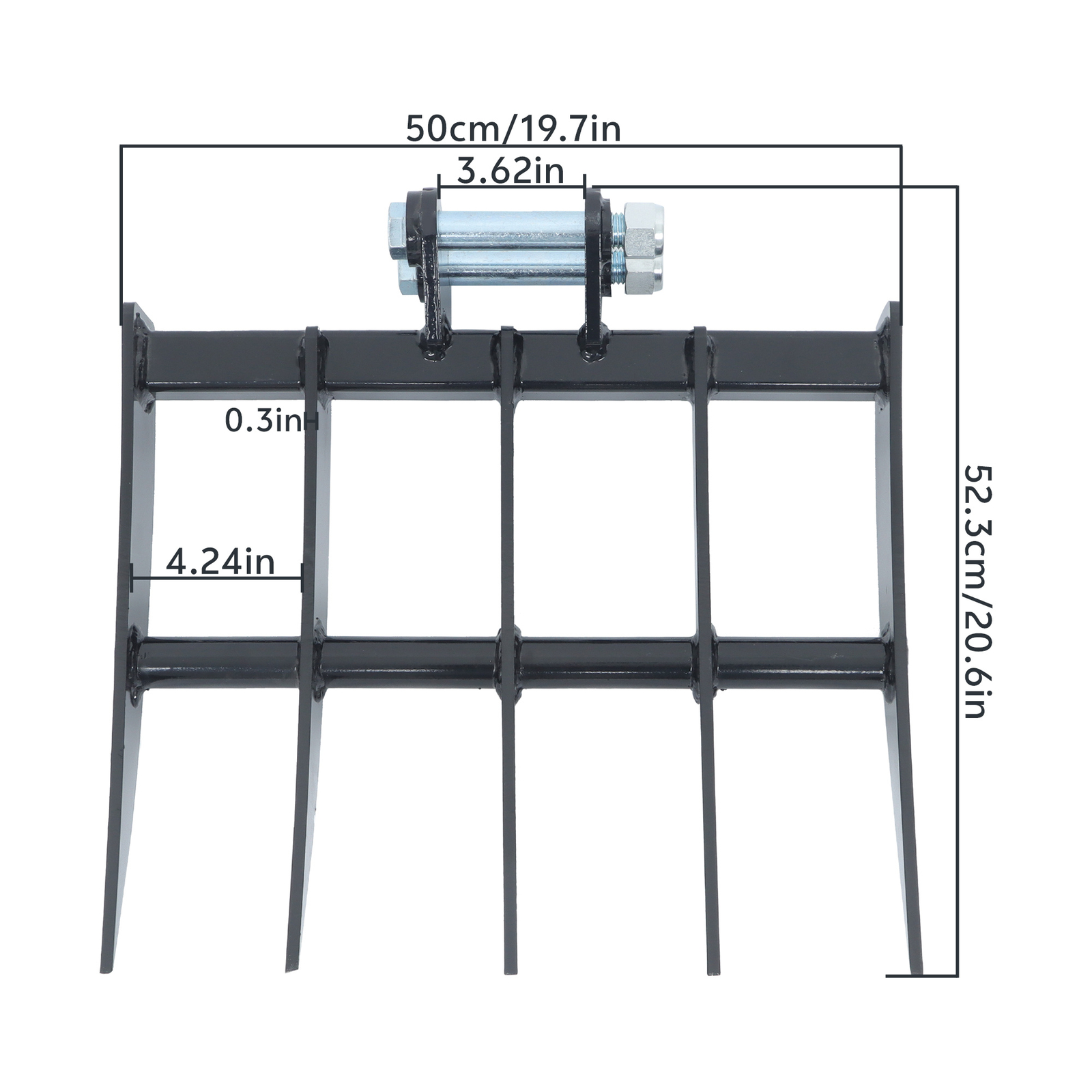 Rake Attachments For One Ton to 1.5Ton Mini Excavator Small Digger