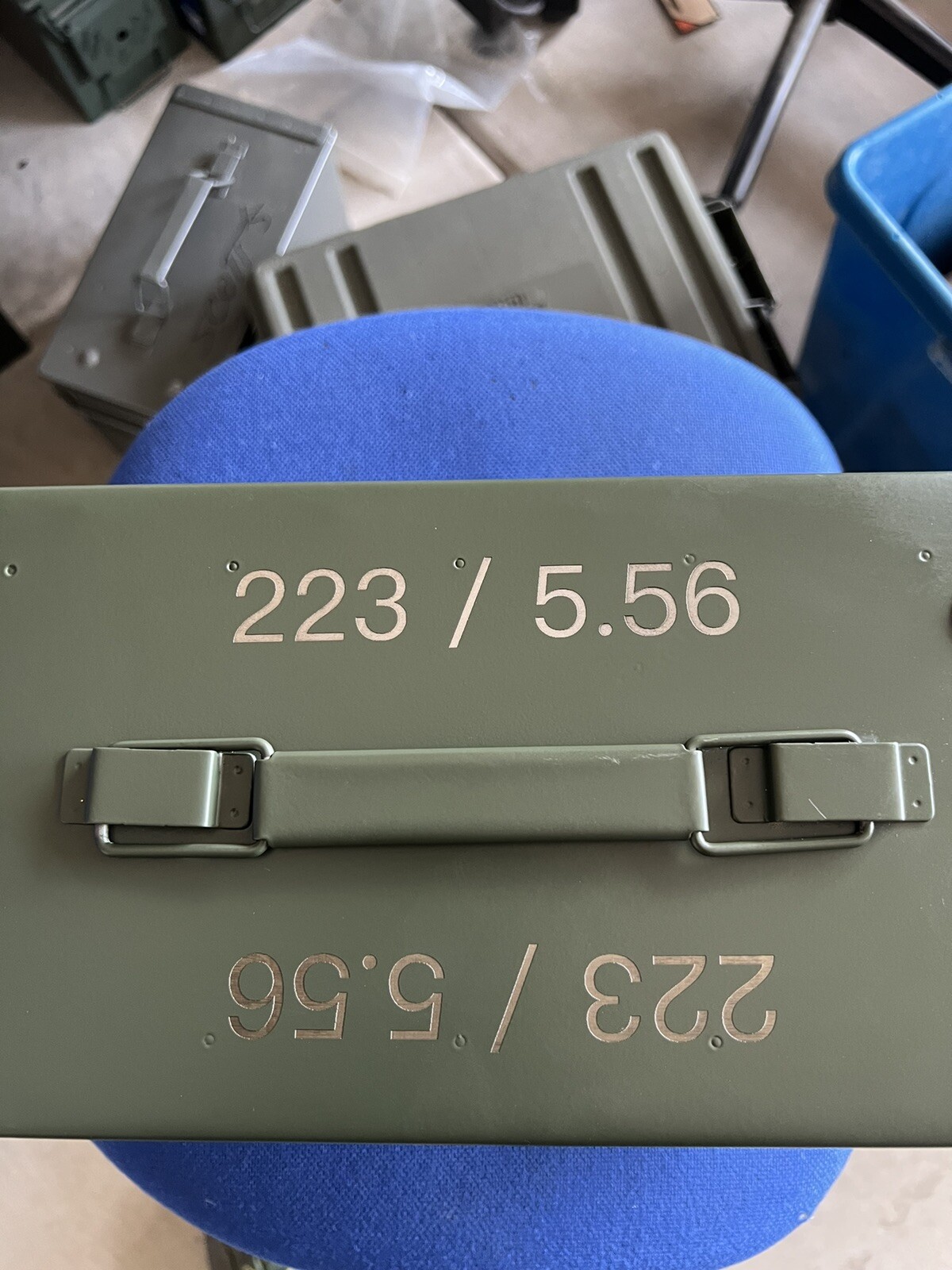 ammo can 50 cal. Engraved.