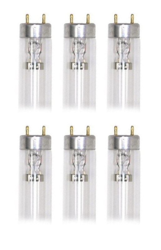 (case of 6) GE 11080 - G30T8 Germicidal Fluorescent Light Bulb, 36 inch T8, 30