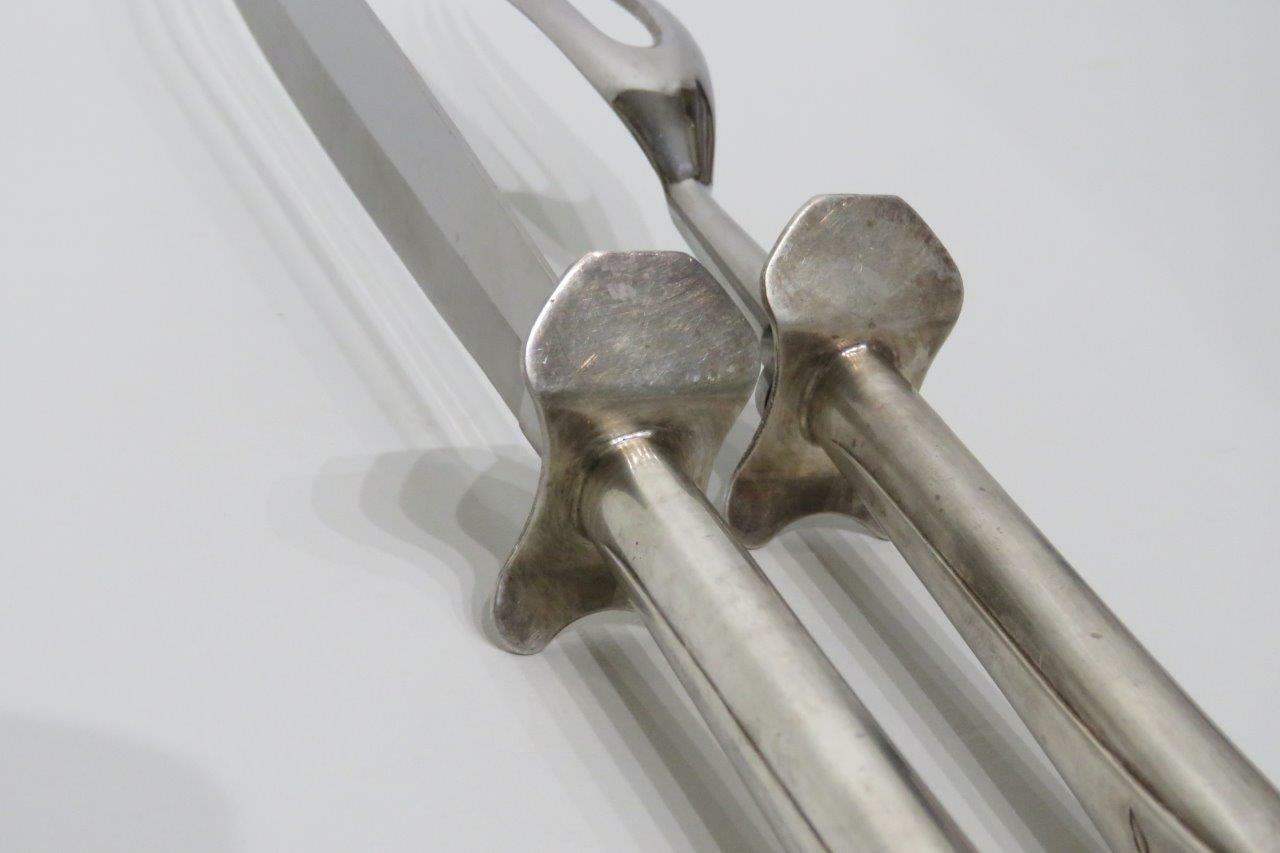 "Springtime" 2-Piece Carving Set International Silver Plate Stainless blade uu