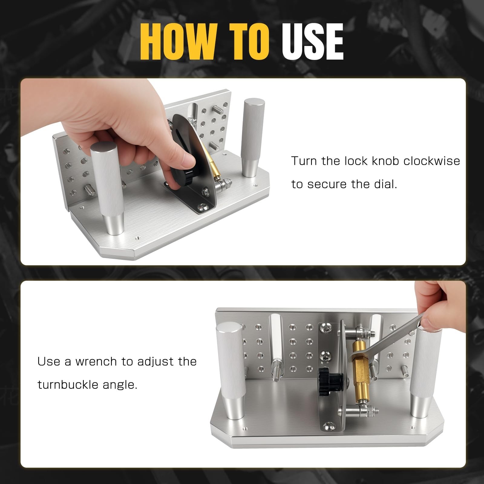 Adjustable Knife Jig for Belt Grinder - 7.75" Sharpening Locator, Angle Guide -5