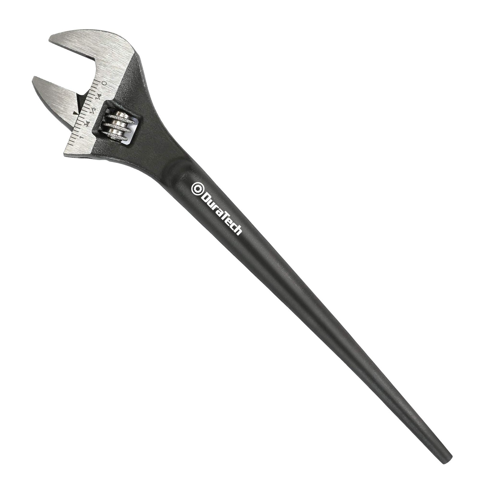 DURATECH 8-Inch Adjustable Construction Spud Wrench, Black Oxide Finish, CR-V St