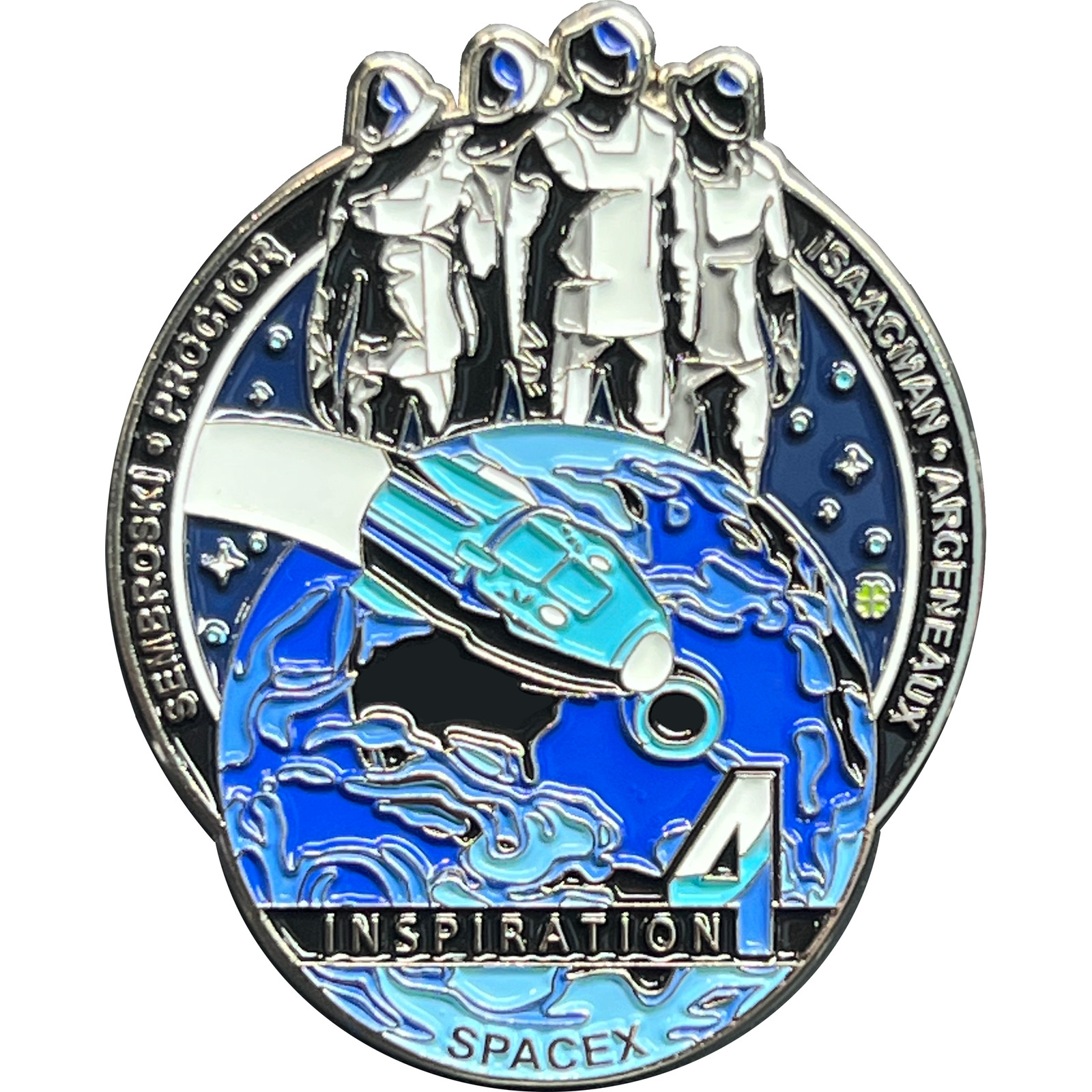 GL1-5 SpaceX Inspiration4 commemorative pin first all-civilian space flight on S