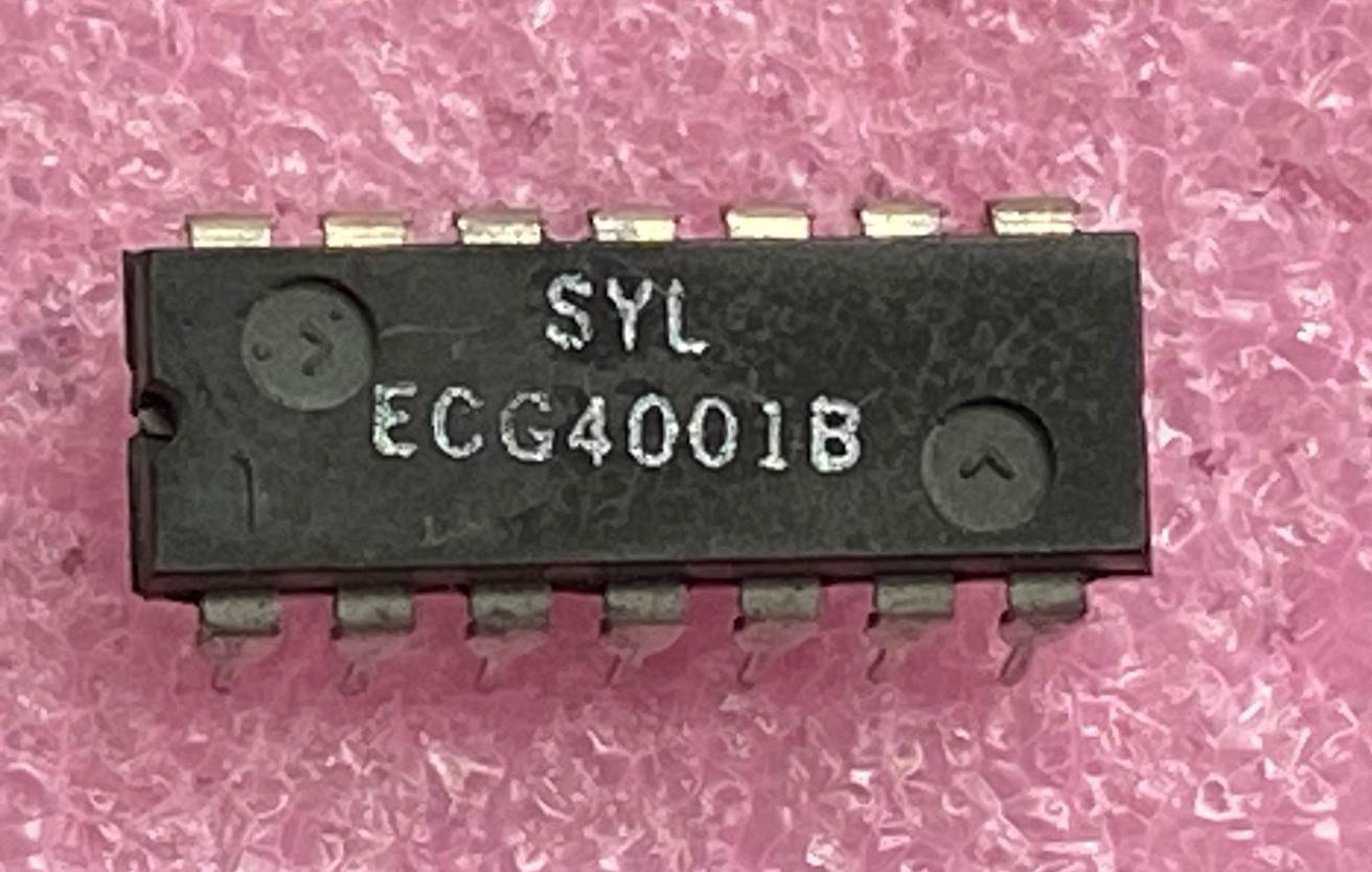 Sylvania ECG4001B QUAD 2-input NOR Gates Integrated Circuit