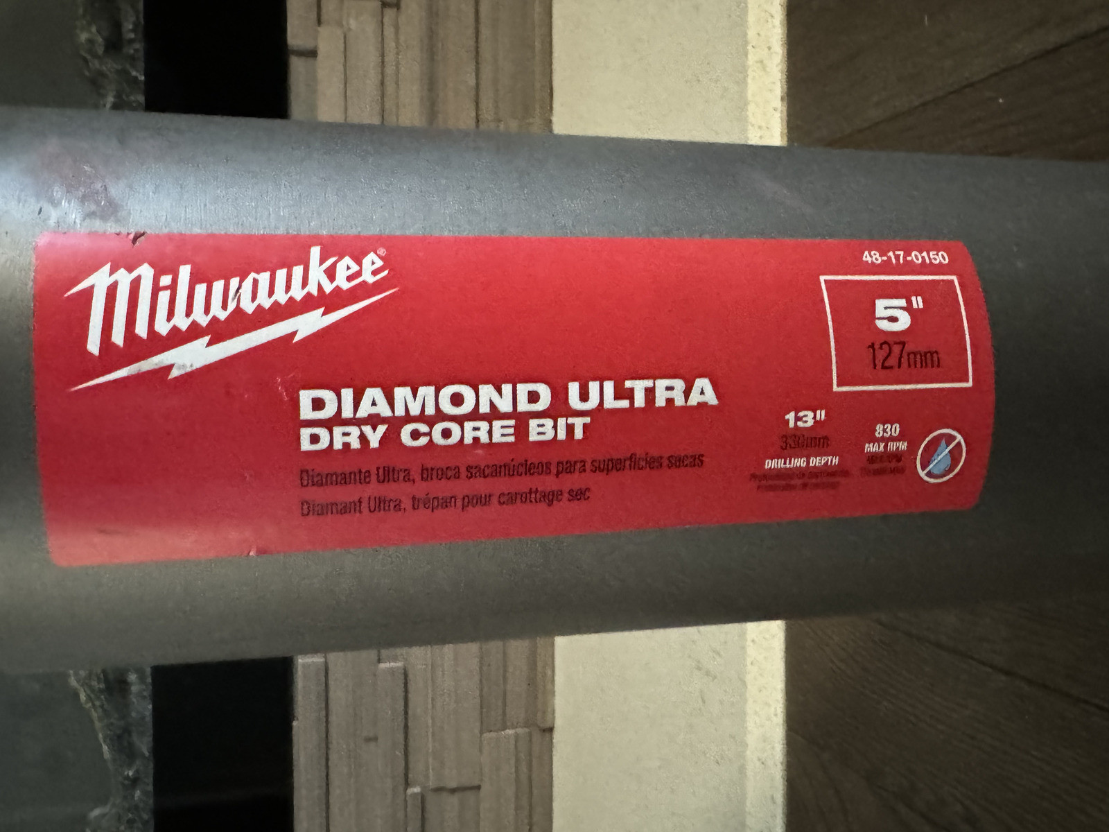 5" MILWAUKEE DIAMOND ULTRA DRY CORE BIT 48-17-0150