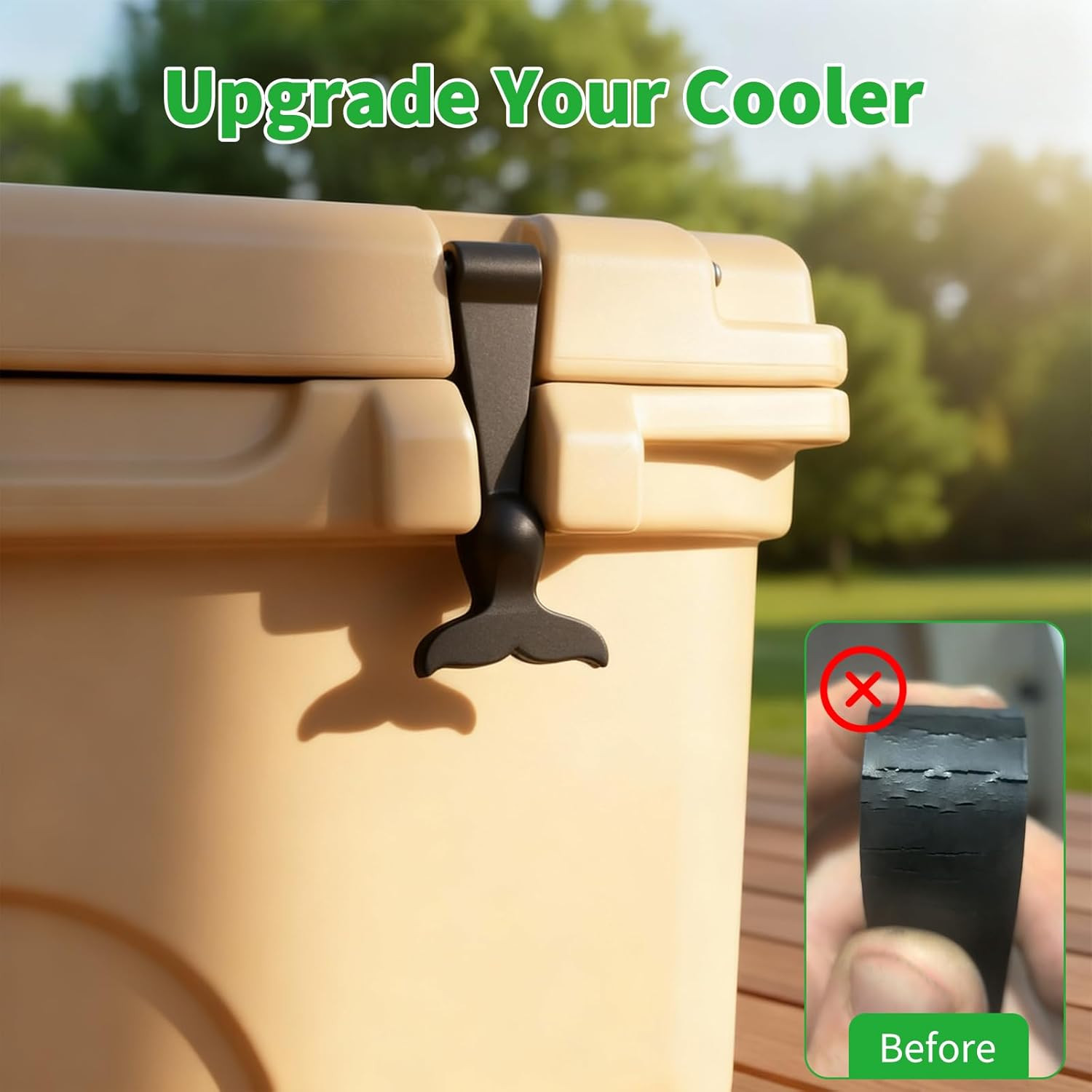 2 Pack Cooler Latches Replacement Compatible with Orca, Replacement Lid Latches