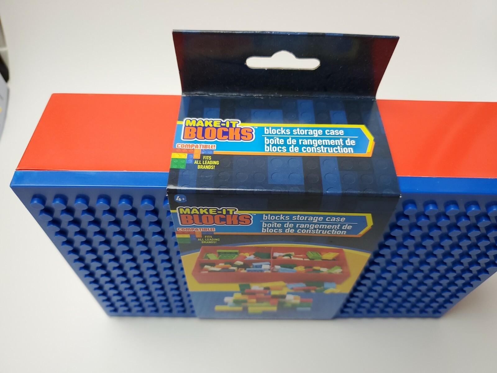 Make It Blocks Blocks Storage Case - Blue Top- Compatible Fits