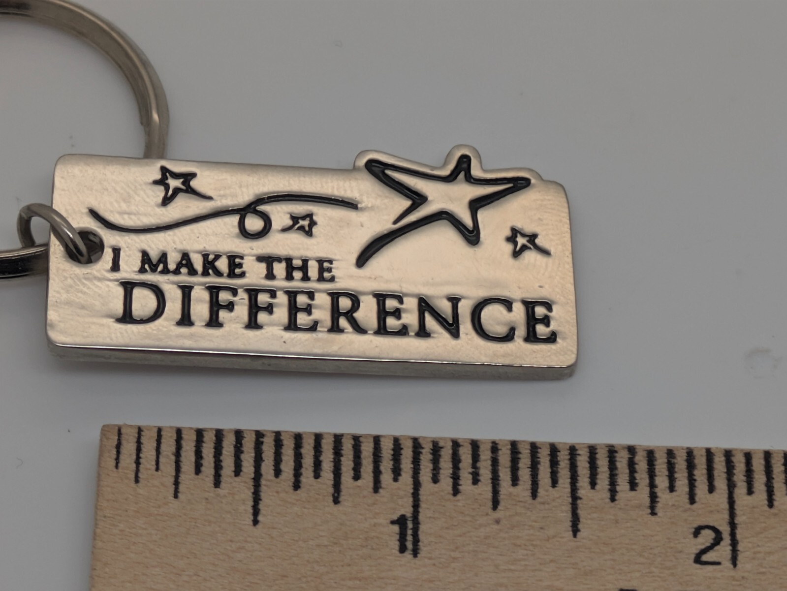 "I Make the Difference" Inspirational Keyring