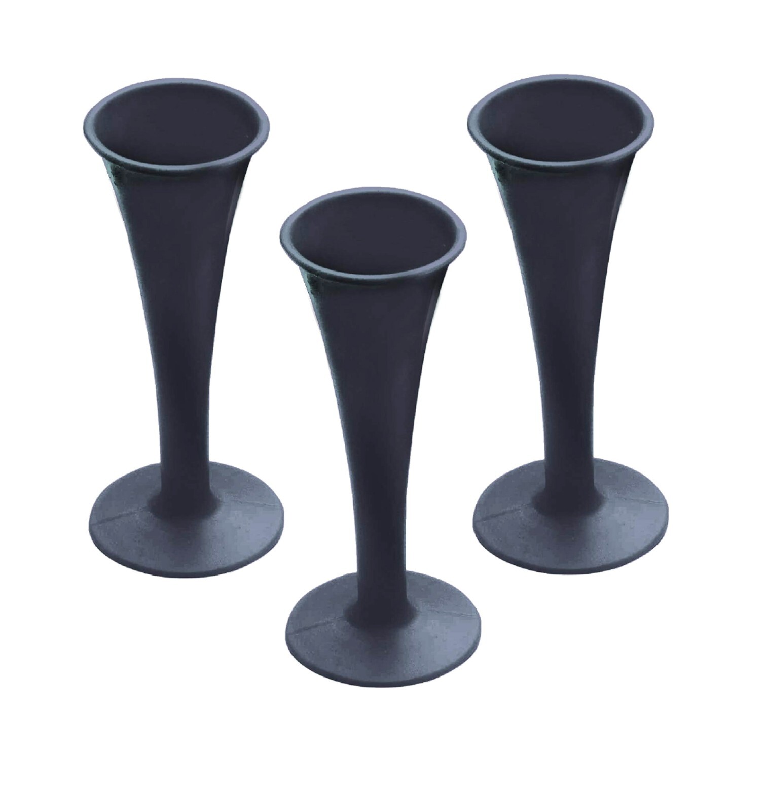 Lot Of 3 Pcs Pinard Fetal Stethoscope Black Color Plastic Surgical Medical Inst
