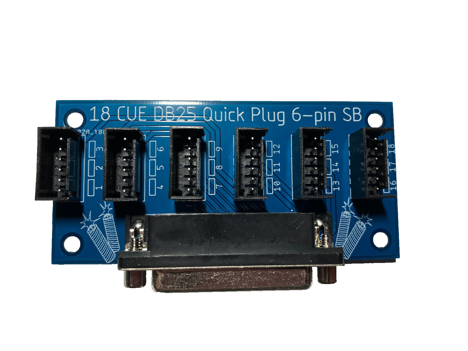 Fireworks Parallel DB25 18CUE 6-pin Quick Plug SB Board Cobra Firing System B22