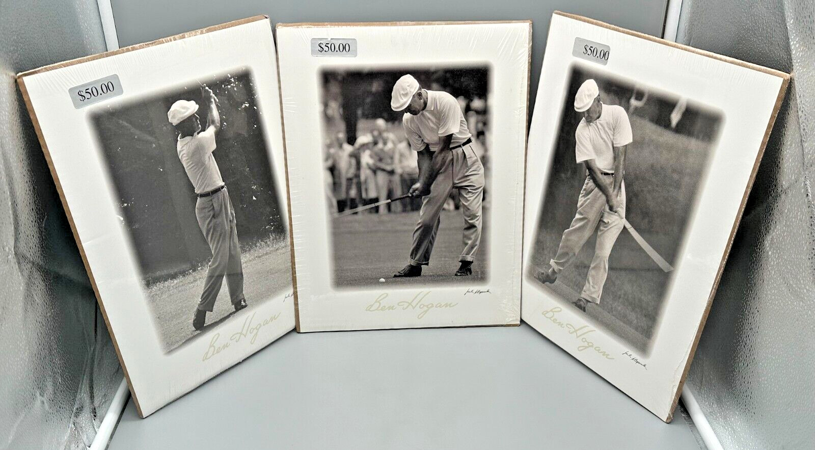 Lot of 3 Ben Hogan Perfect Swing Prints by Jules Alexander BRAND NEW