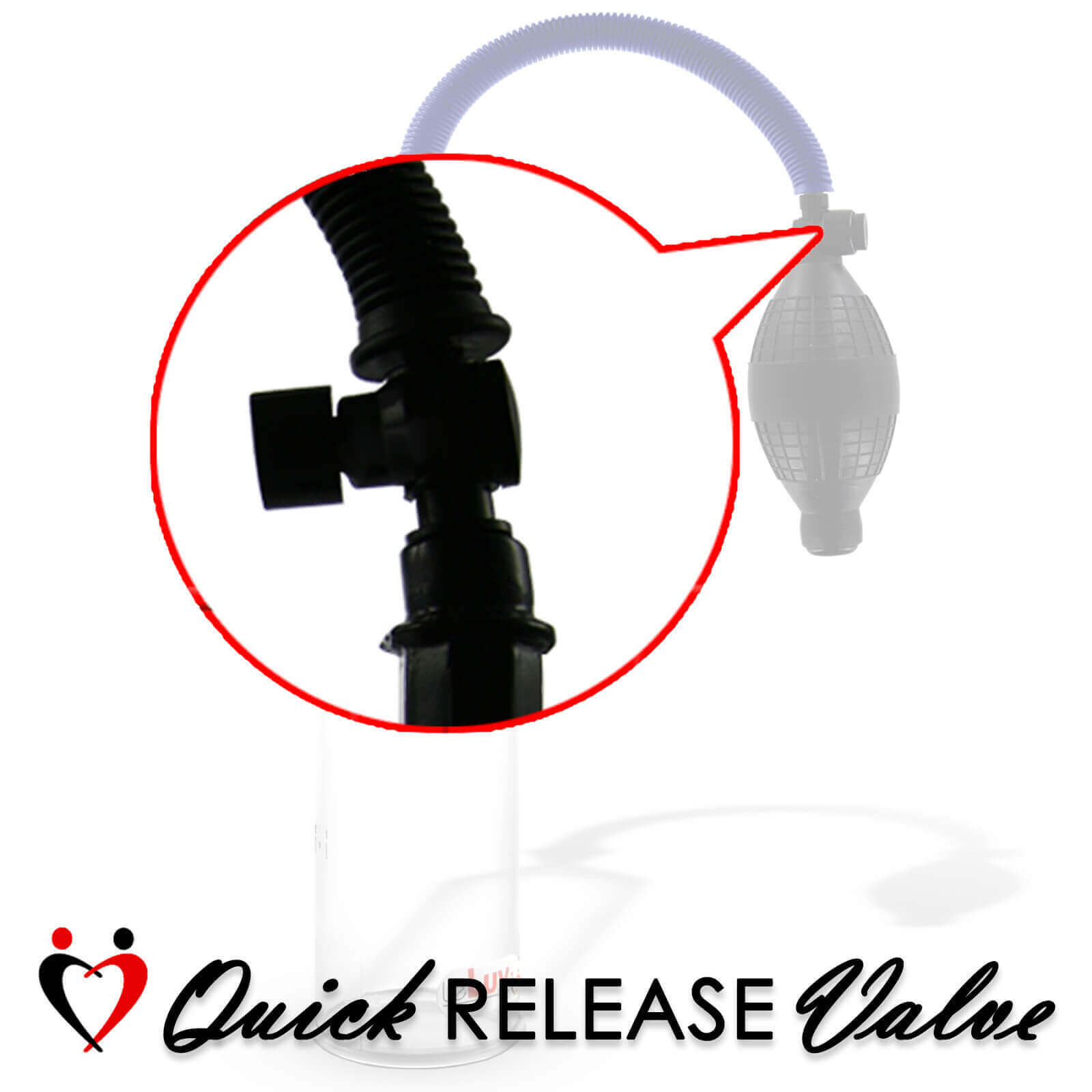 LeLuv Easyop Bgrip Replacement Bulb-Style Handle with Quick-Release Valve