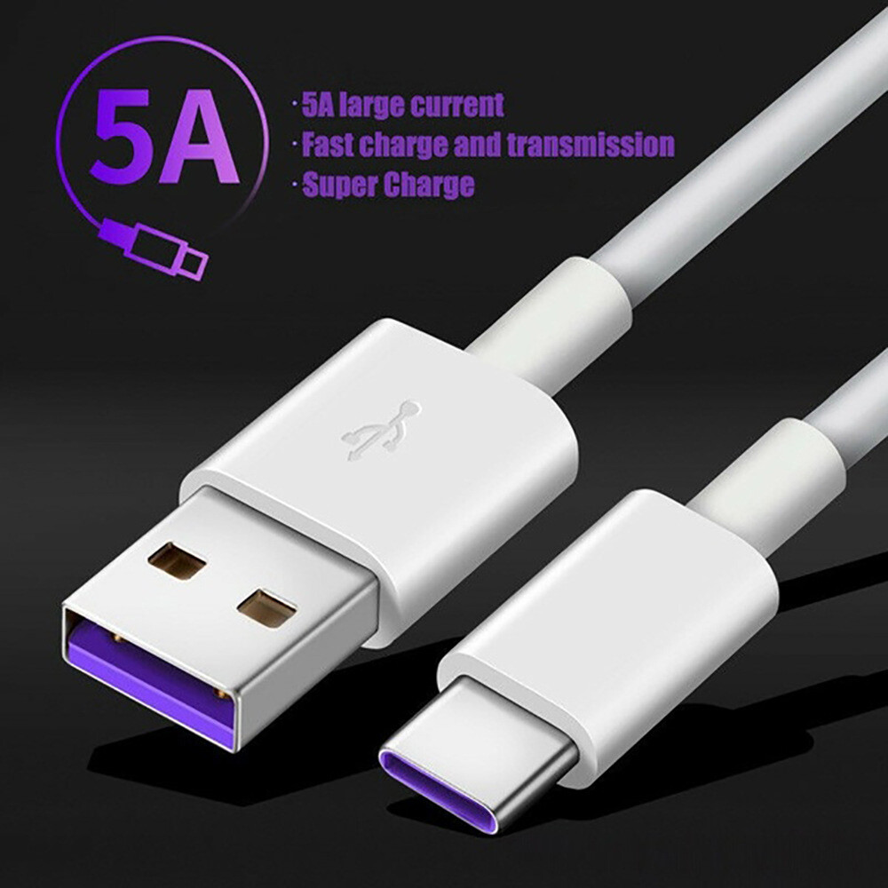 5Pack USB-C to USB-A Cable Fast Charge Type C Charging Cord Rapid Sync Charger
