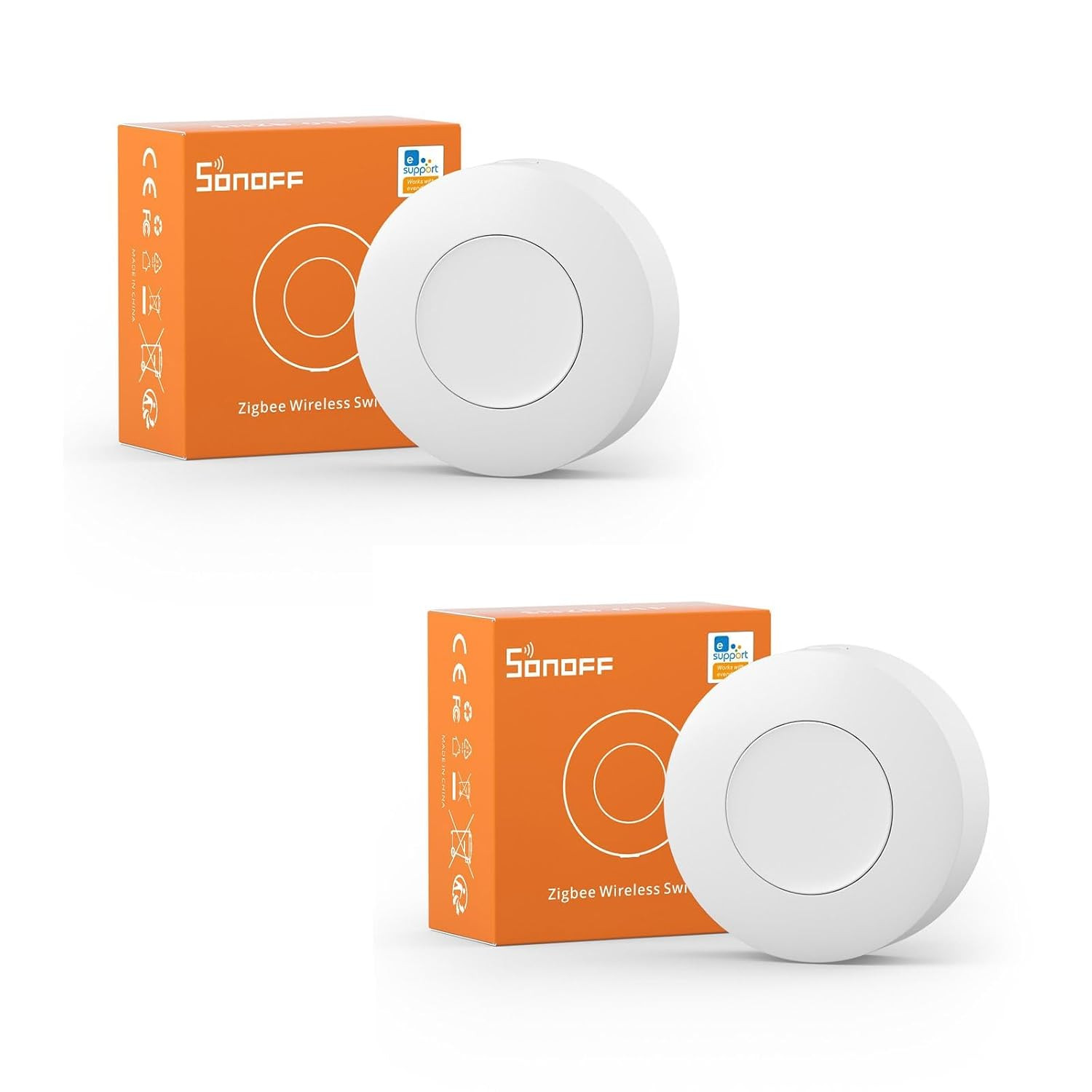 Zigbee Switch, SNZB-01P Wireless Push Button, Supports to Create Smart Scenes, T