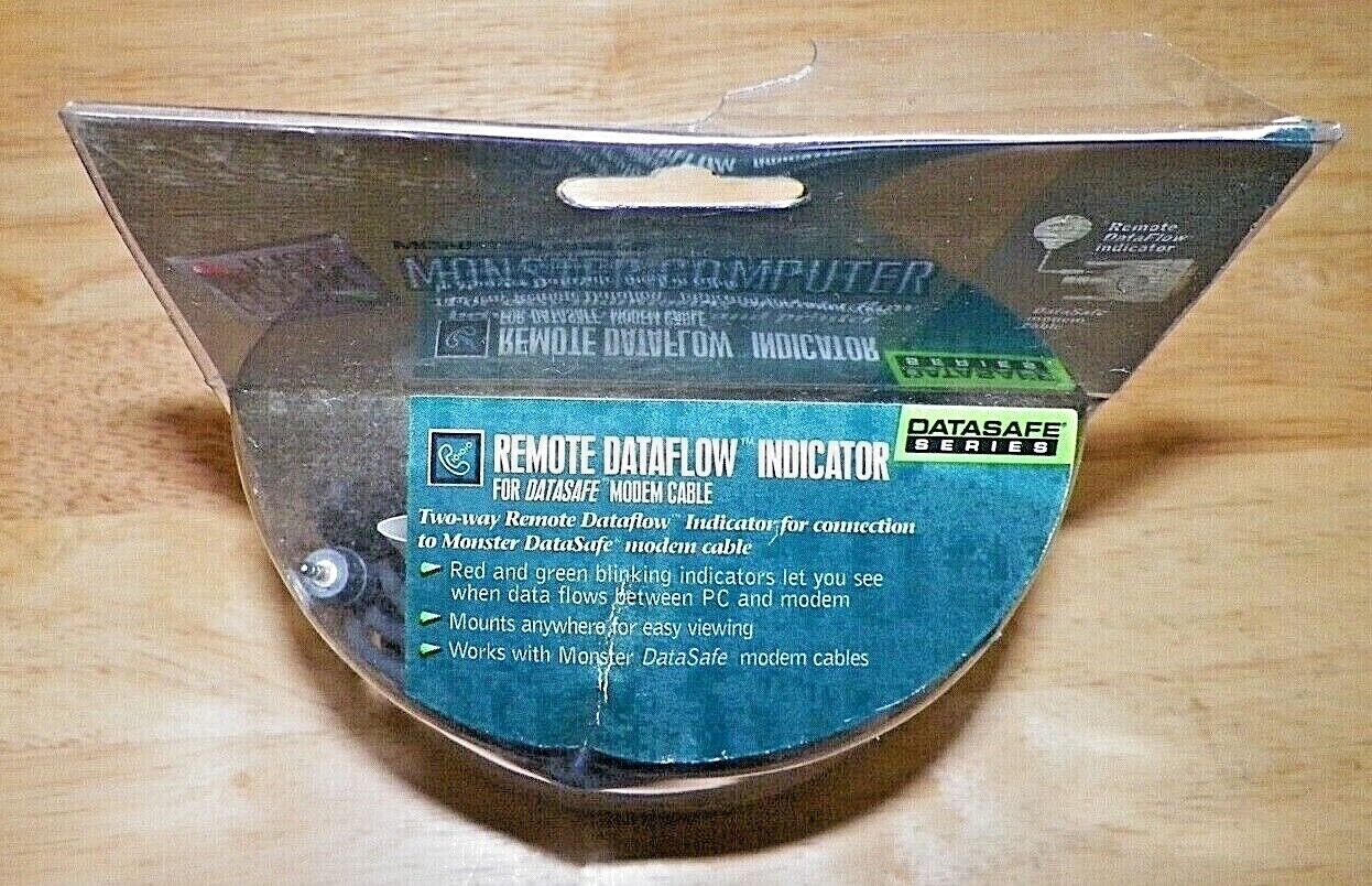 MONSTER CABLE / MONSTER COMPUTER REMOTE DATAFLOW INDICATOR - DataSafe - NOS!