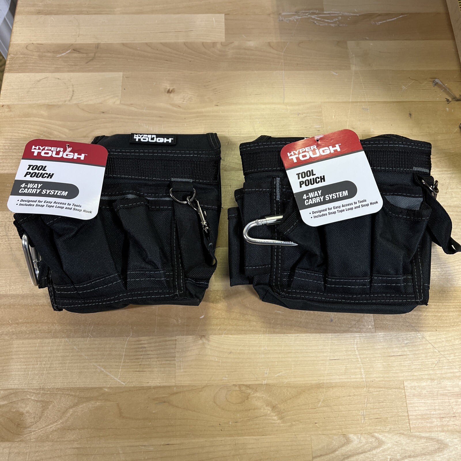 Hyper Tough Tool Pouch 4 Way Carry System (2 PACK)