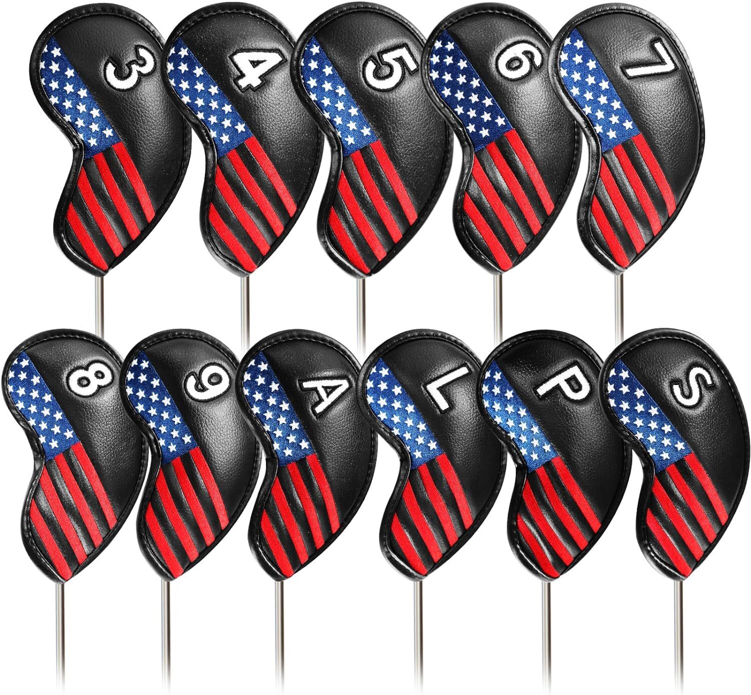Golf Iron Covers Iron Head Covers Set 11pcs/Set Universal Fit Main Iron Clubs
