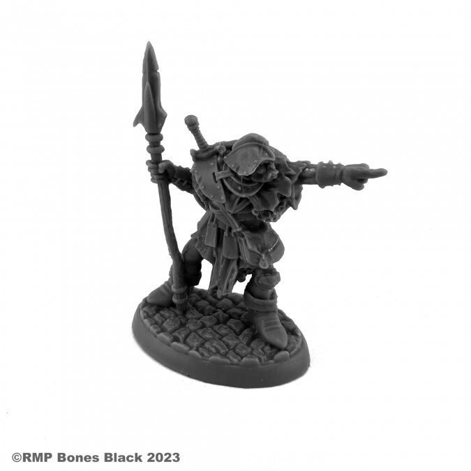ORC LEADER (POINTING) Reaper Miniatures Bones Black REM20316 D&D