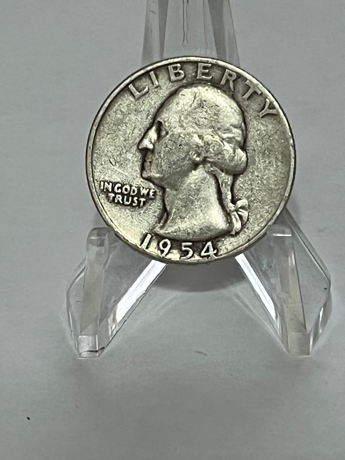 1954   Washington Silver Quarter 25c  Circulated # TE11