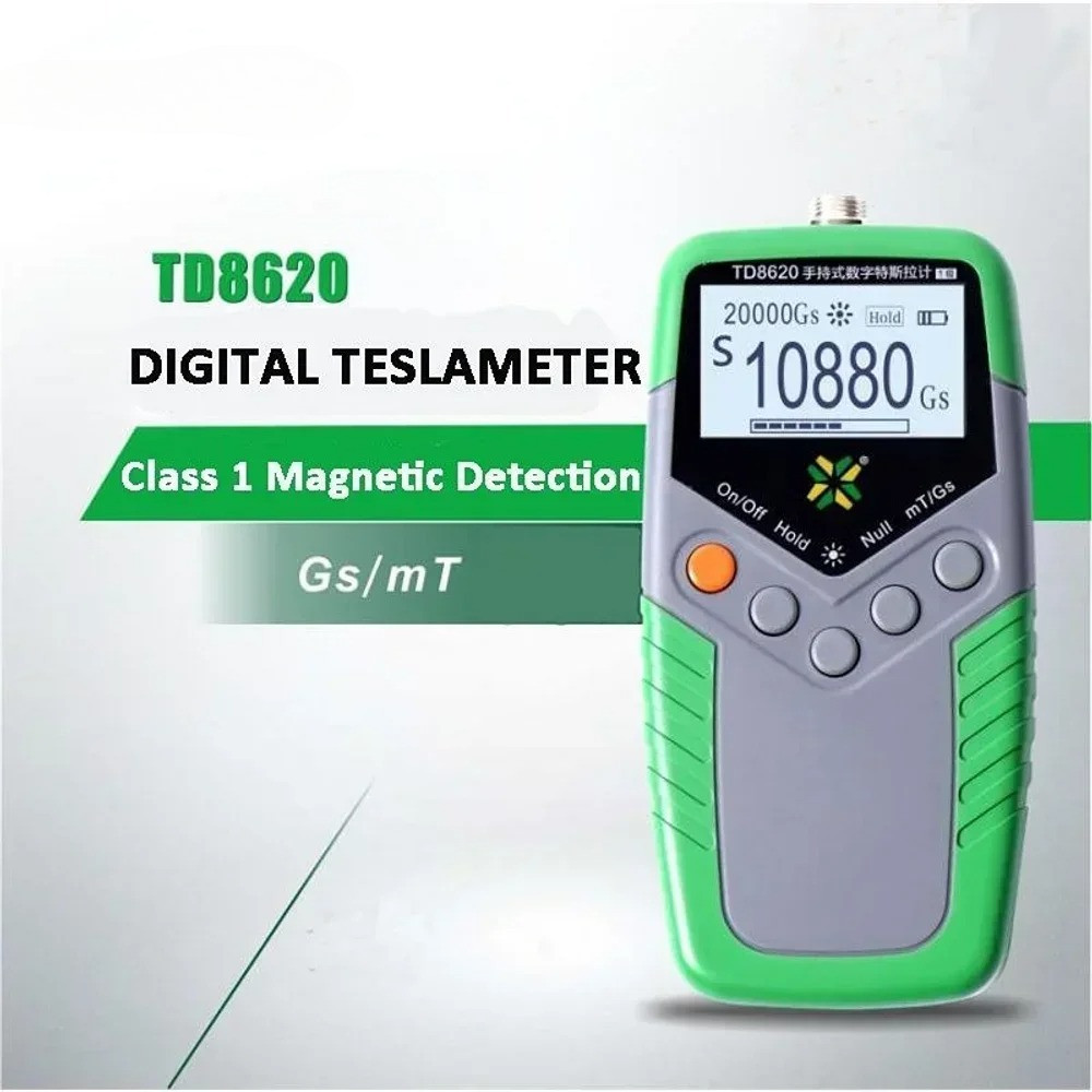 Digital Tesla Meter Permanent Magnet Gauss Fluxmeter Surface Magnetic Field Test
