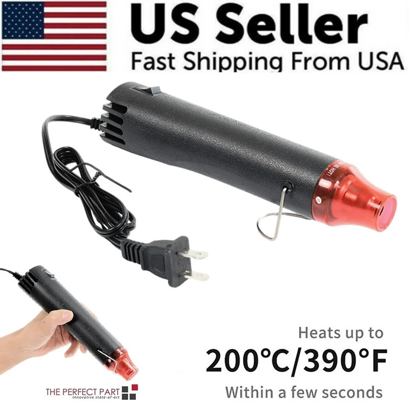 Mini Heat Gun DIY Electric Nozzles 300/350W Hot Air Gun for Embossing and Paint