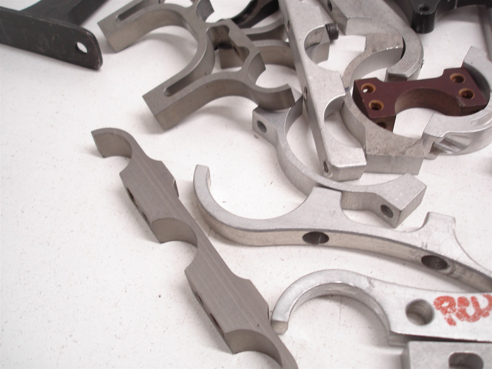BULK 138pcs BILLET ASSORTED FIREBOTTLE / HARD LINE MOUNTING BRACKETS CLAMPS