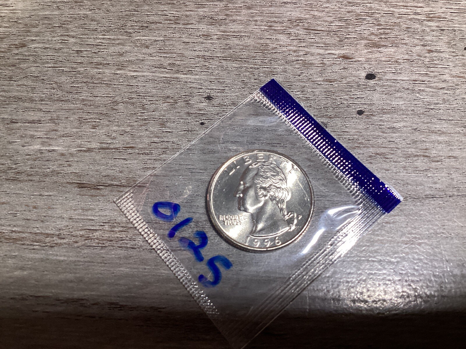 1996 Washington Uncirculated Quarter in US Mint Sealed Cello 0125r