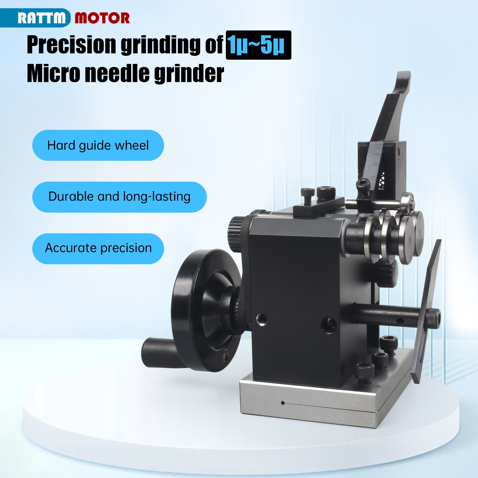 US SHIP】HRV60-5μ Accuracy Mini Punch Grinder Precision Needle Grinding Machine