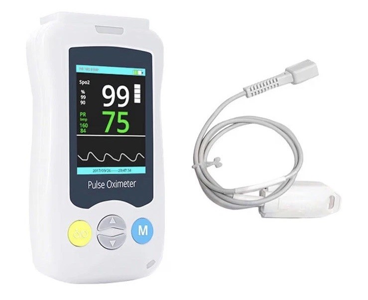 Handheld Pulse Oximeter Finger SpO2 Blood Oxygen PR Heart Rate Monitor Adult