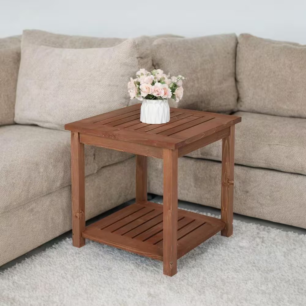 Wood Outdoor Side Table