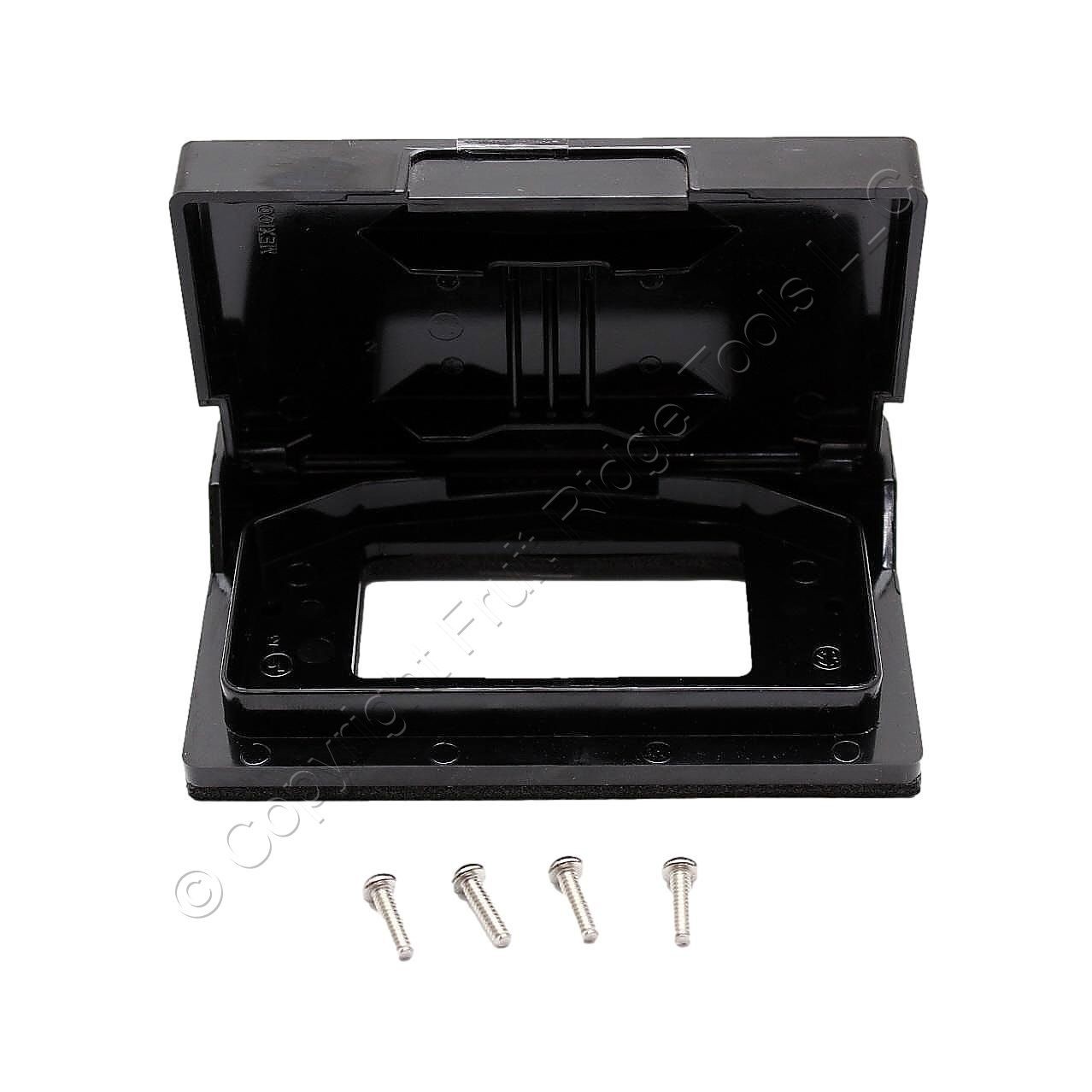 Eaton Black Weather Resistant Horizontal Decorator Self-Closing Cover S3966BK