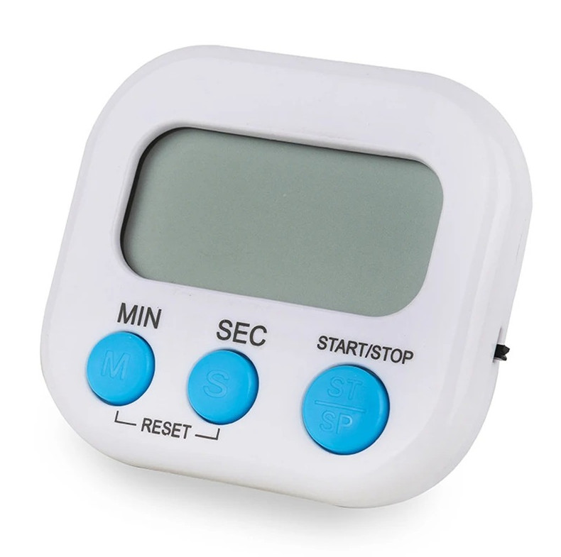 1pc Digital Kitchen Timer 99 Minute Countdown Magnetic Alarm Clock with Stand