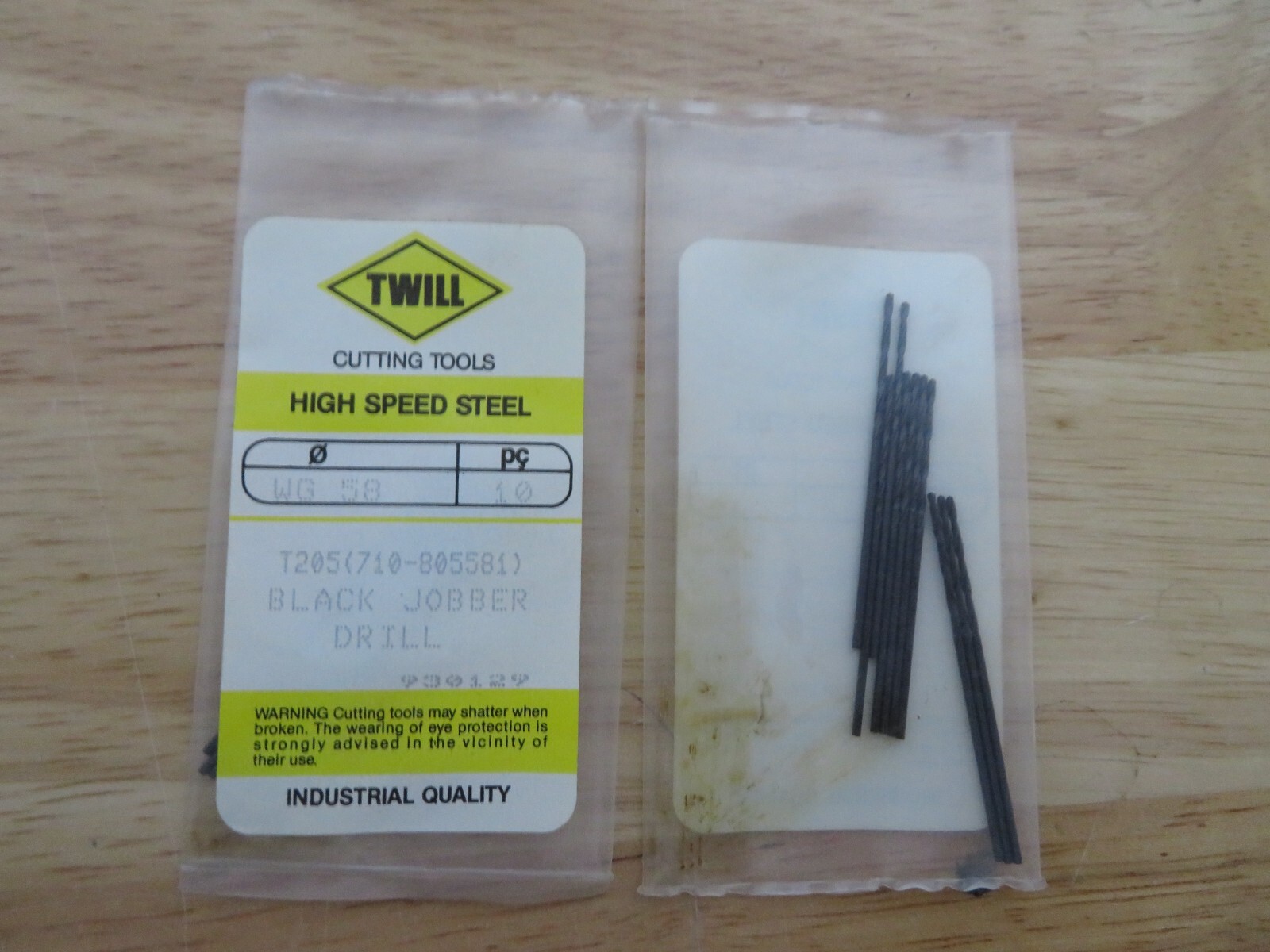 10 pcs TWILL Wire Gauge Number #58 Jobber Length Black Oxide Twist Drills BRAZIL