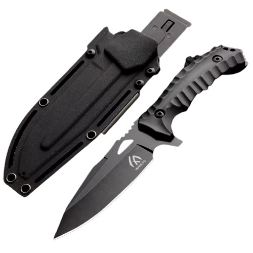 Tactical Fixed Blade Knife 4.1" Clip Point Blade Full Tang G10 Hunting Survival