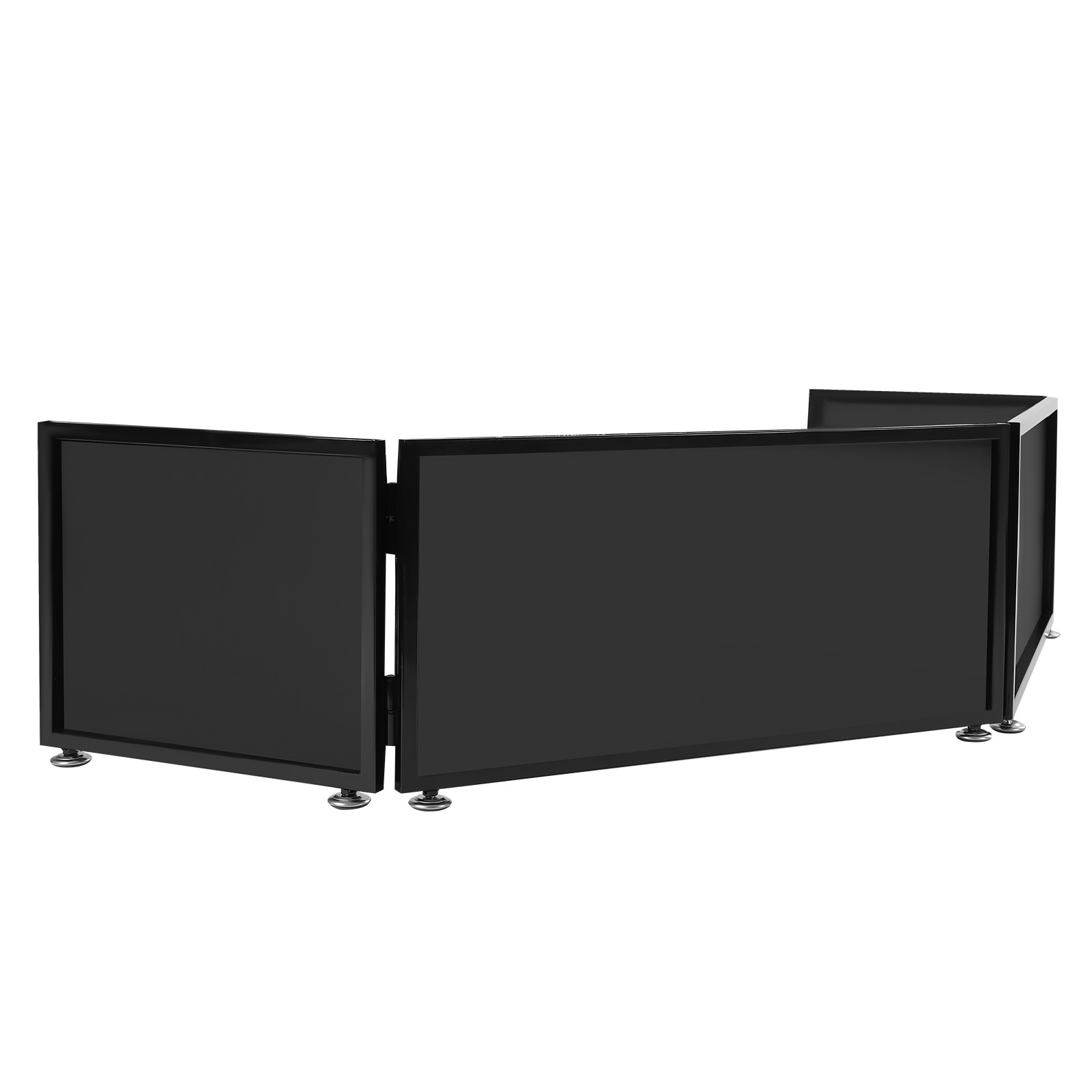 Portable Event Facade 4 Sections Tabletop DJ Booth Foldable Cover Screen NEW