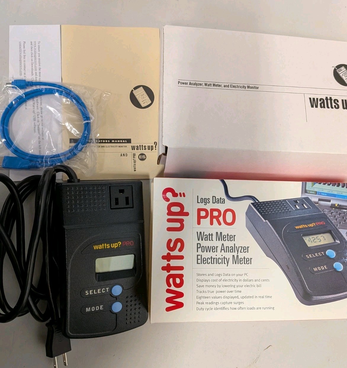 Watts Up? Pro Black Portable 120VAC-60Hz Electricity Wattage Consumption Meter