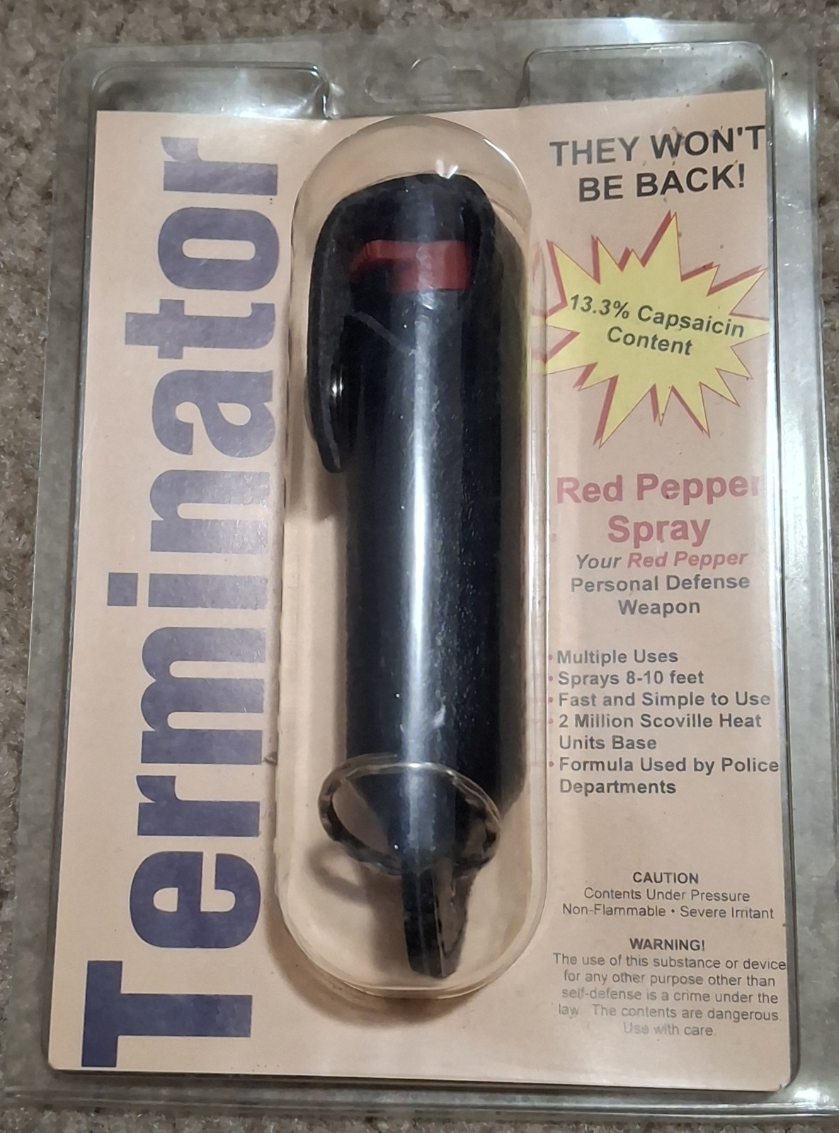 Terminator Red Pepper Spray  New