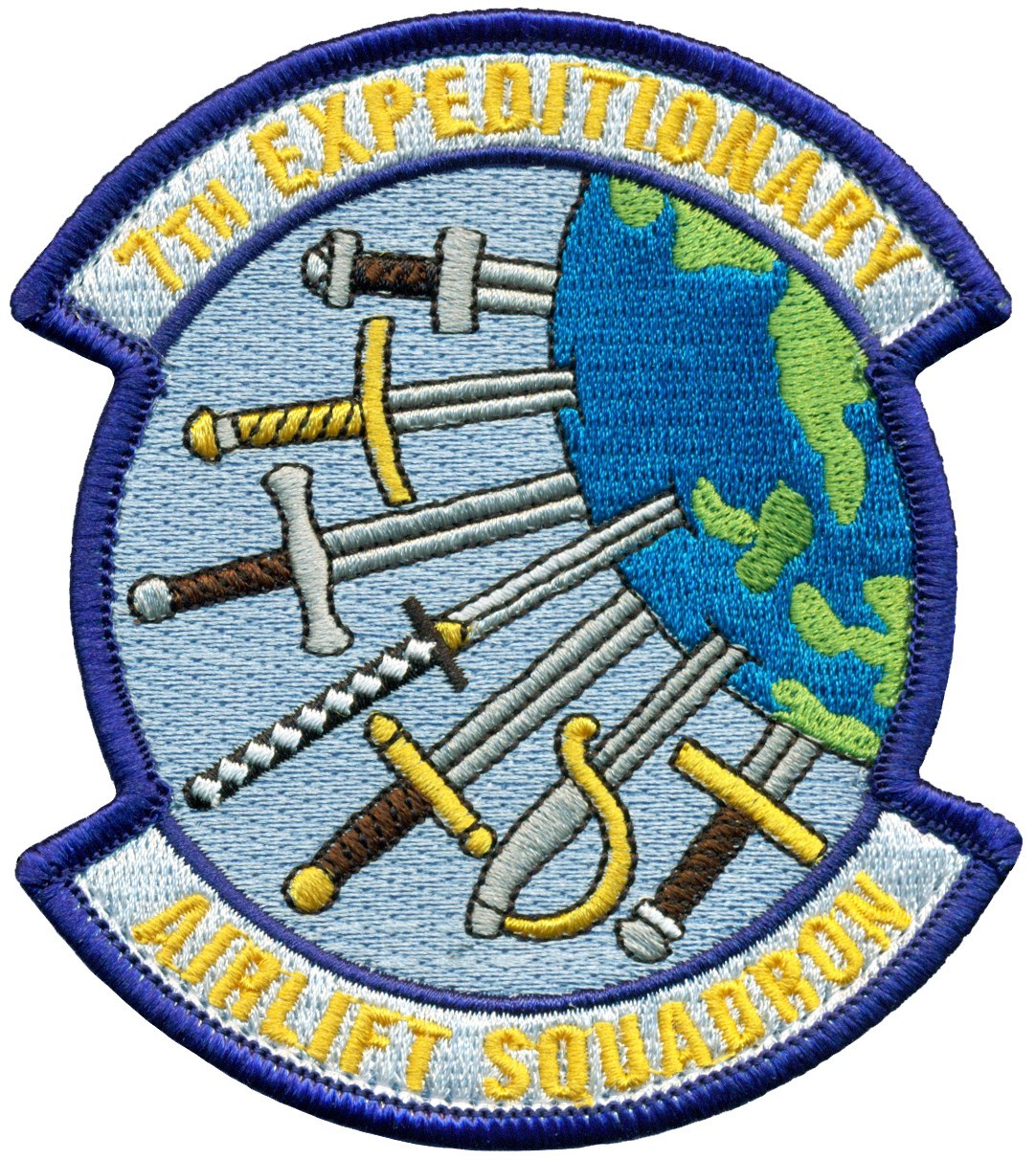 USAF 7th EXPEDITIONARY AIRLIFT SQUADRON PATCH