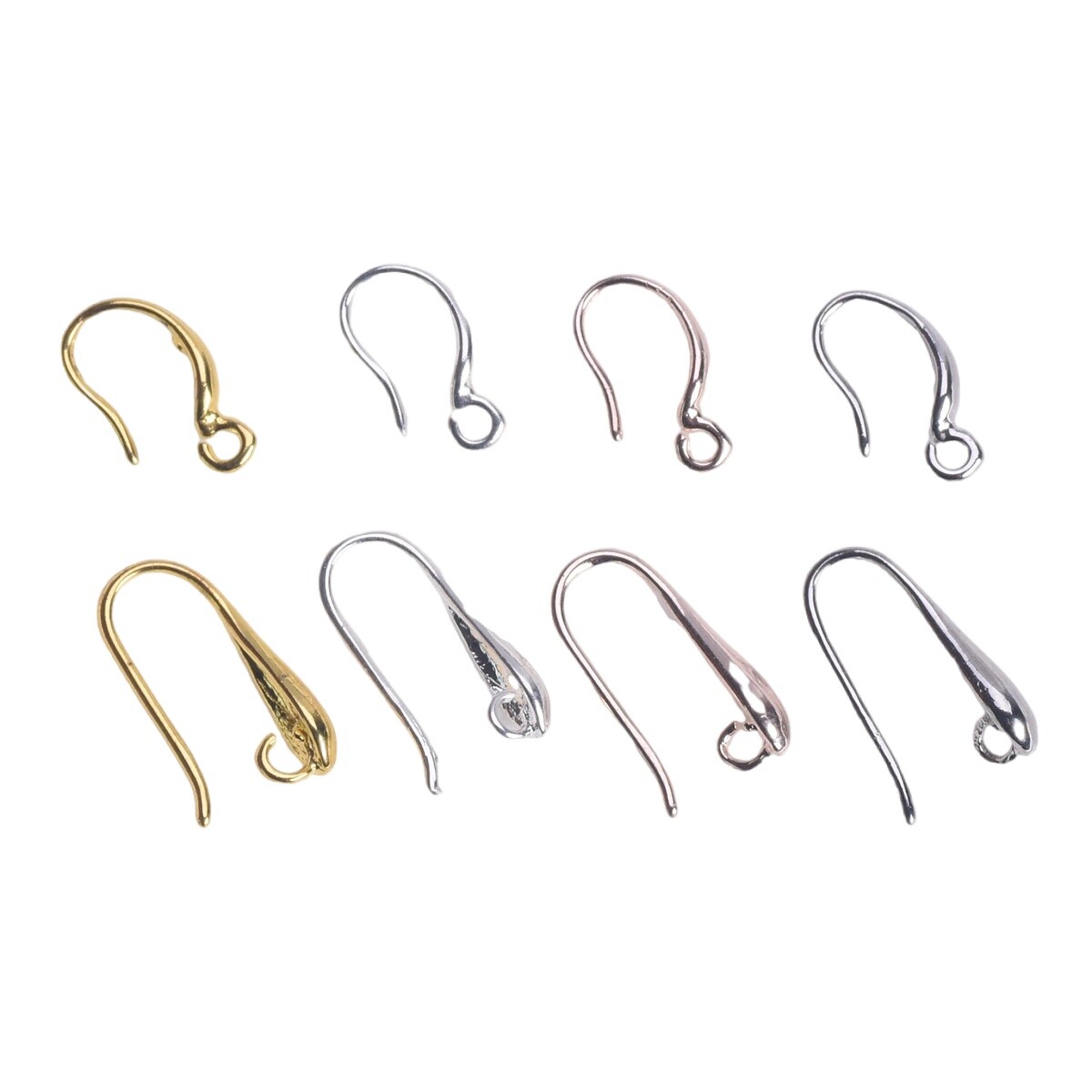 10pcs Copper Earring Clasps Hooks Earwire Fittings For Jewelry Earrings Making
