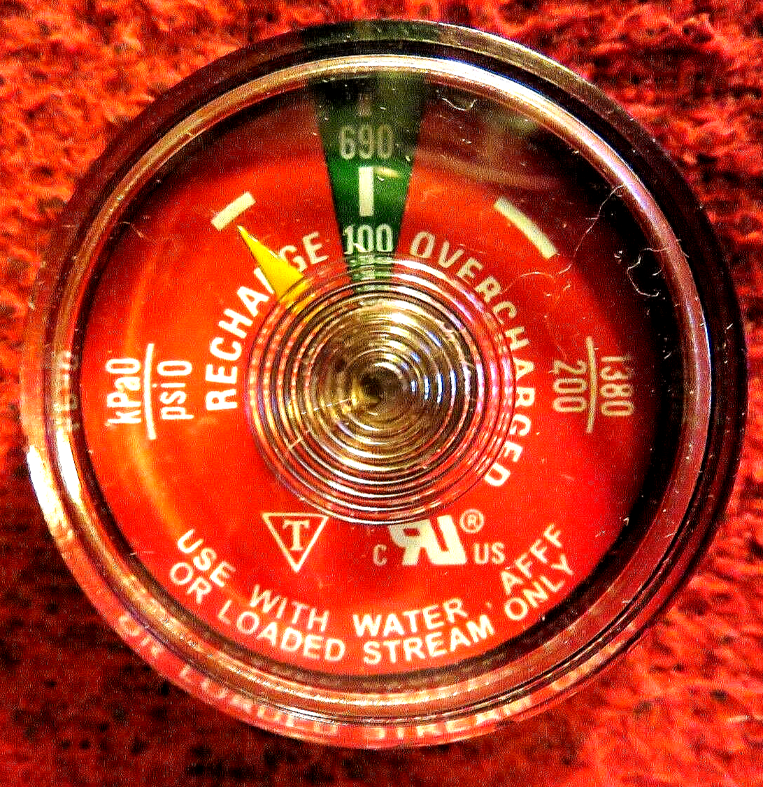🔥🧯100WS Water FX Fire Extinguisher Gauge Compatible Code M (FREE SHIPPING)🔥🧯