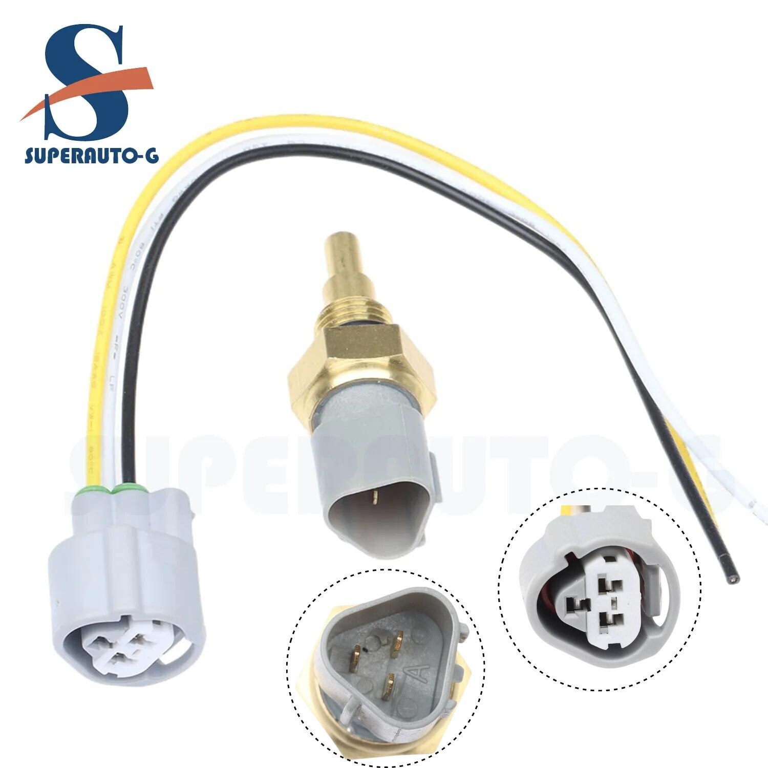 Coolant Temperature Sensor and Connector for 2001-2005 Toyota Yaris 894221601