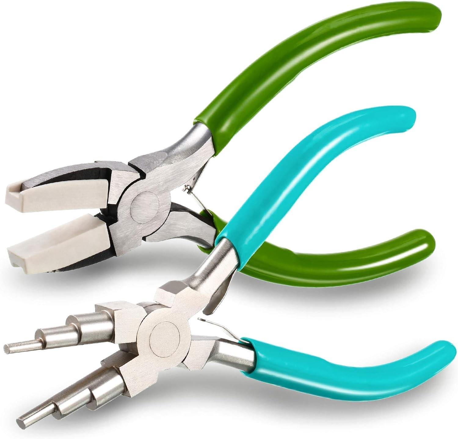 2 Pieces Jewelry Making Tool Bail Making Pliers 6 in 1 Jewelry Pliers Wire Bendi