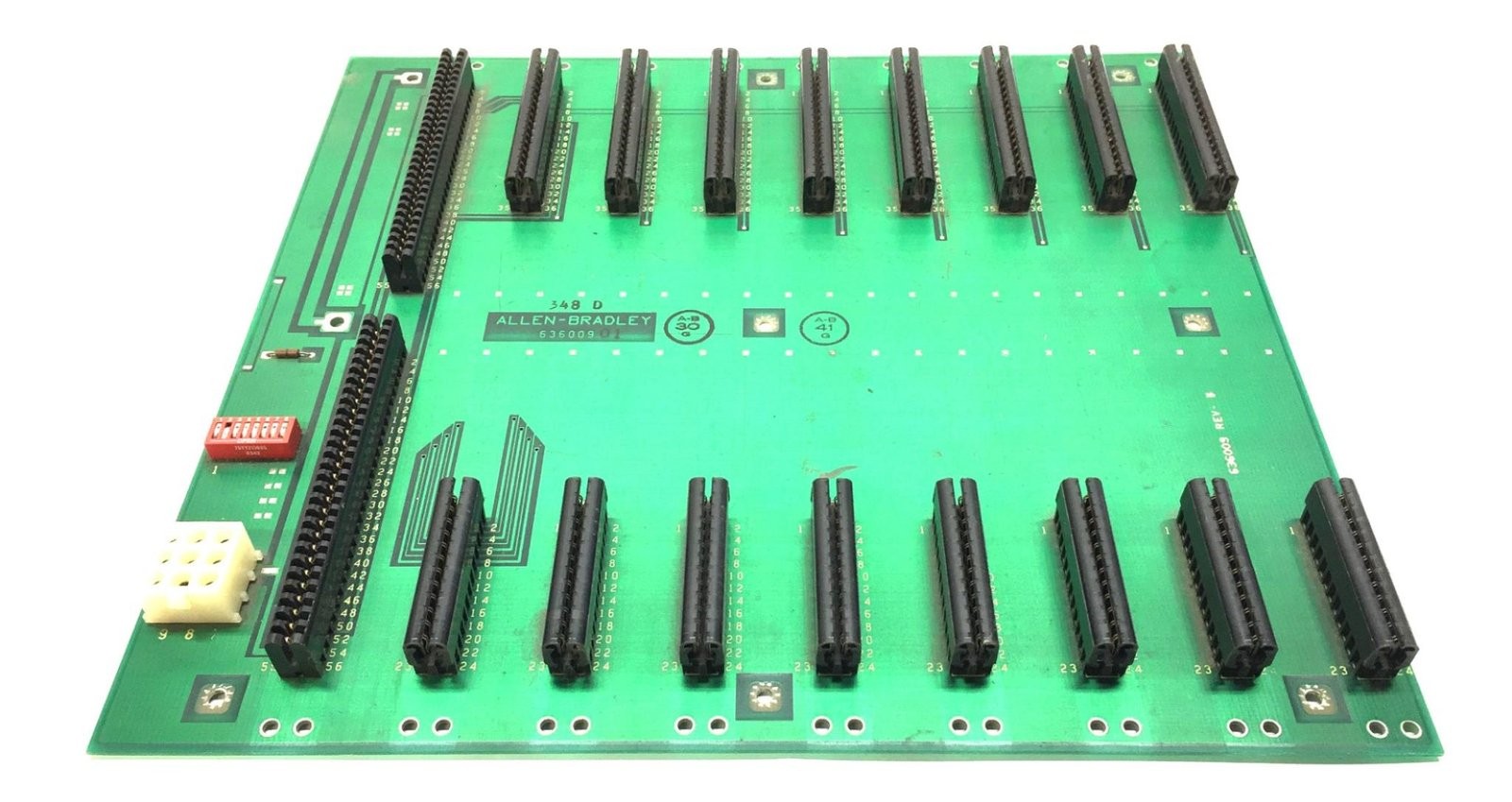 Allen-Bradley 8-Slot Backplane Circuit Board 636009 Rev.5 USED