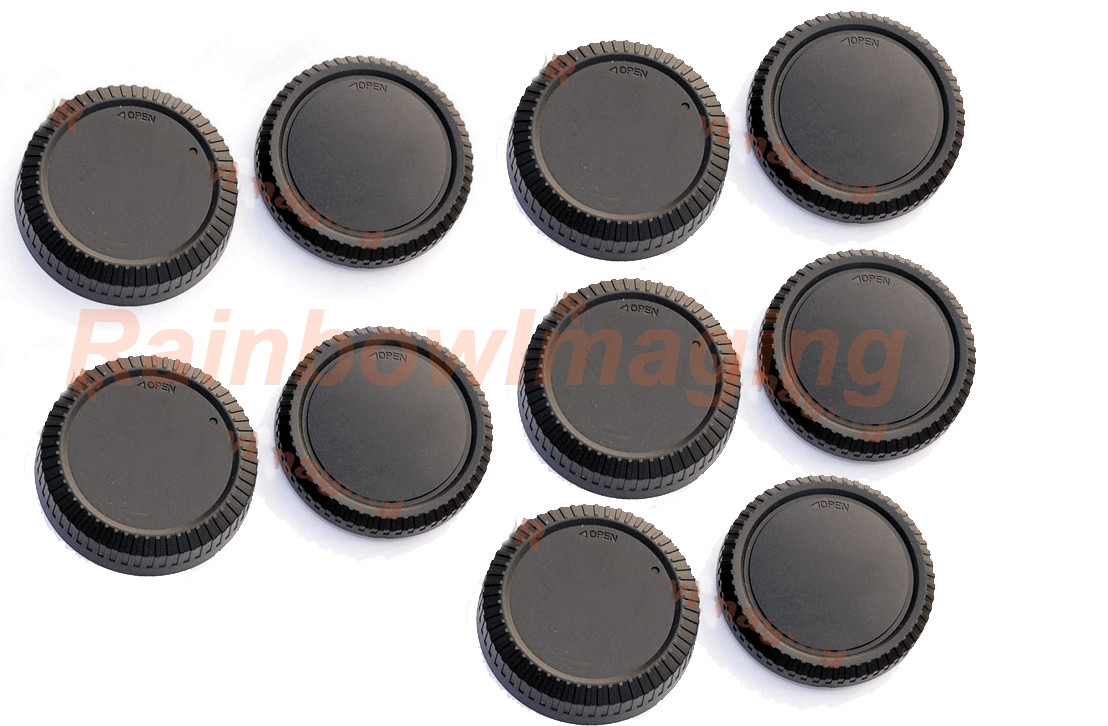 (5 Pcs) Lens Rear Caps & Body Caps for Fuji Fujifilm X-Mount X-T1 X-T2 X-T20