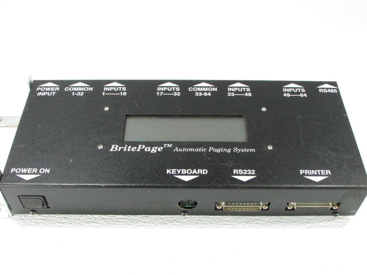 BRITEPAGE AUTOMATIC PAGING SYSTEM