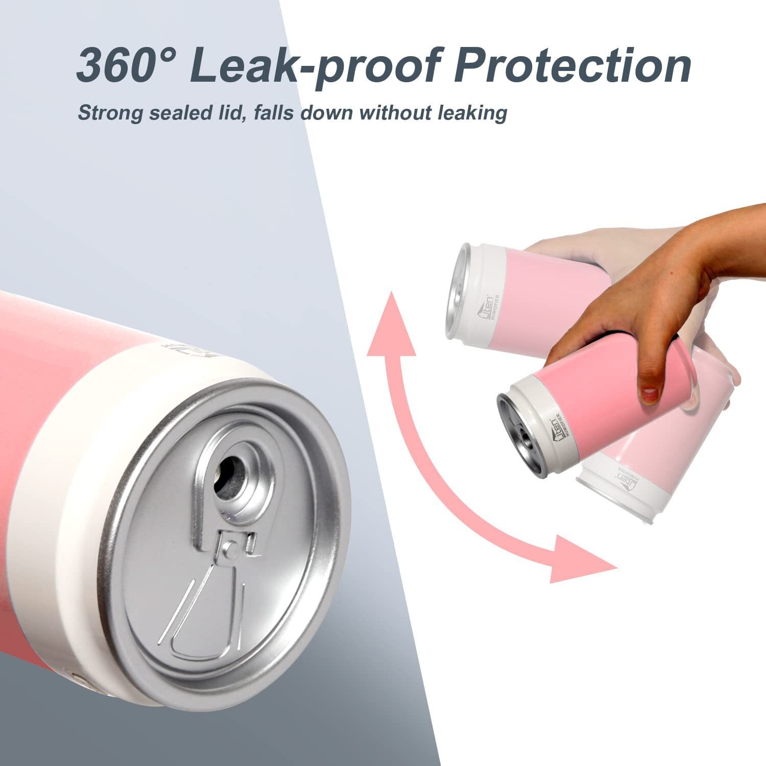 Coke Can Style Humidifier, 260ml Air Purifier & Cool Mist Diffuser, USB Powered