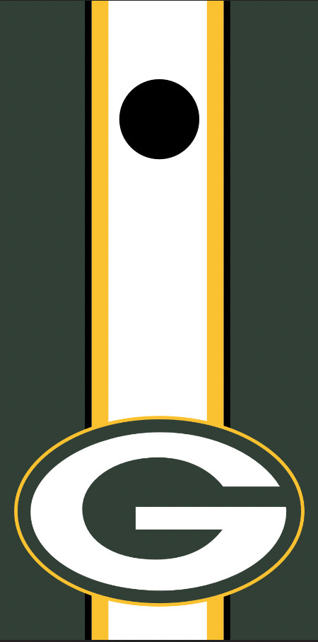 Green Bay Packers (2PCS) Cornhole Board Wraps Decals Vinyl Sticker