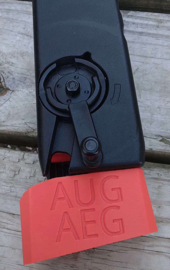 Airsoft AUG AEG Odin Speedloader Adapter (Red)