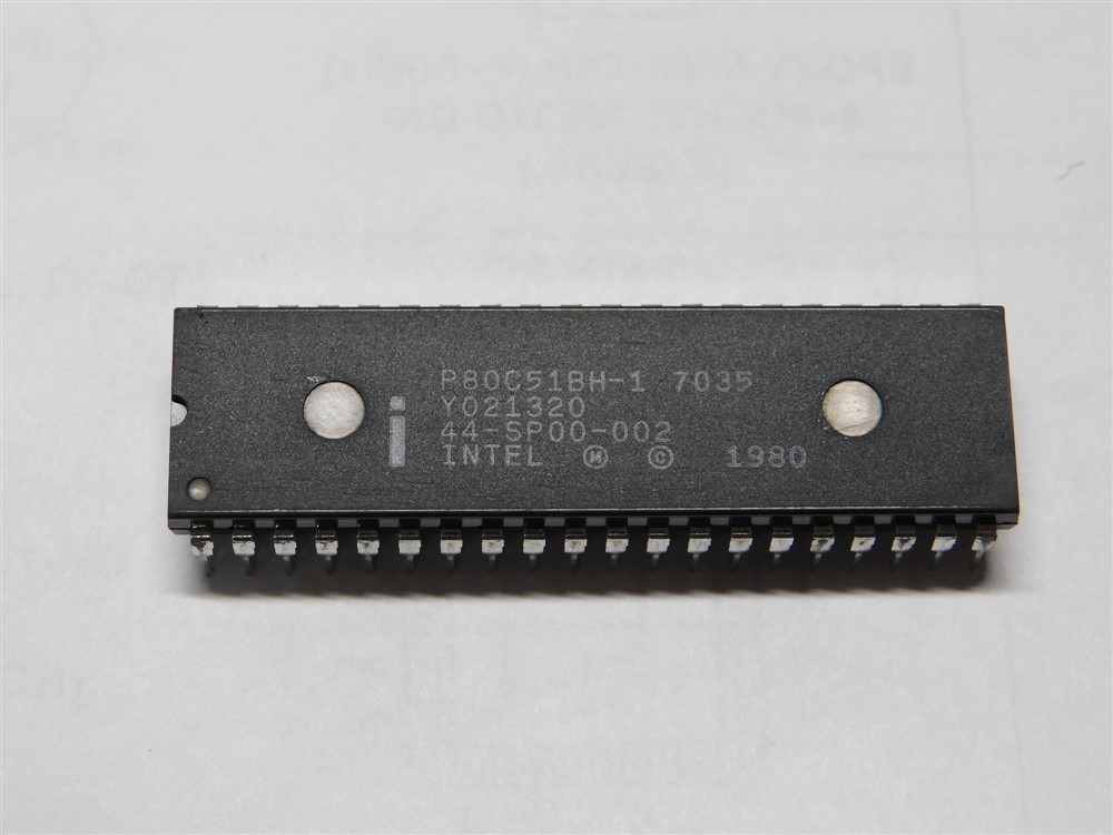 3 Original Intel P80C51BH-1 MCS 51 CMOS Single Chip 8-Bit Microcontroller ICs