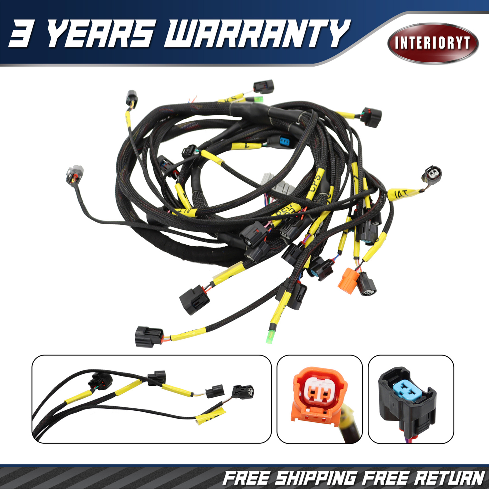 Tucked Engine Harness For Honda Acura K-Swap Integra CRX EK EG K20 K24 K-Series